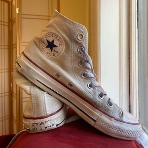 White Converse High Top Sneakers